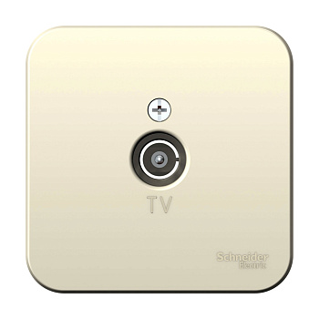 Systeme Electric Blanca наруж Молочная Розетка TV, изолир. пластина