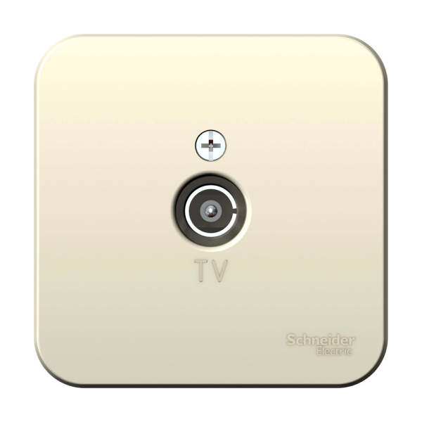 Systeme Electric Blanca наруж Молочная Розетка TV, изолир. пластина