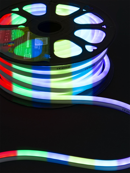 TDM Гибкий неон SMD5050-60 LED/м-220 В-12 Вт/м -IP67-RGB (25м) SQ0331-1515