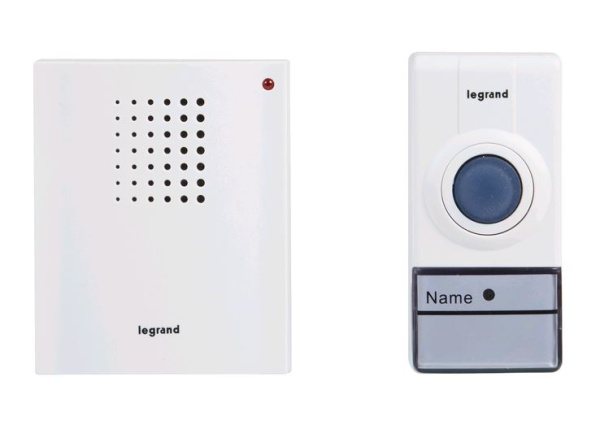 Купить Legrand Звонок беспроводной - комплект "Стандарт" - 32 рингтона - дальность 50 м - цвет белый 094251