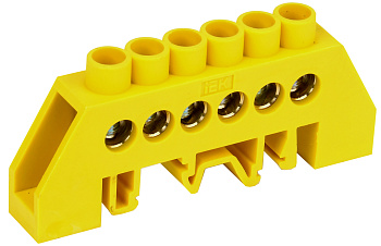 IEK Шина PE земля в комб DIN-изол Стойка ШНИ-8х12-6-КС-Ж