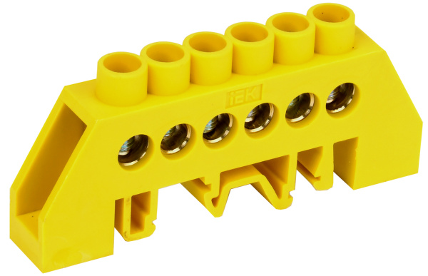 IEK Шина PE земля в комб DIN-изол Стойка ШНИ-8х12-6-КС-Ж