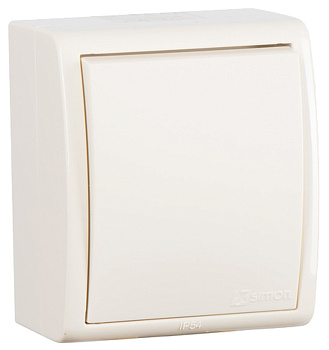 Simon 15 Aqua Бежевый Выключатель 1-клавишный наружный, IP54 1594101-031