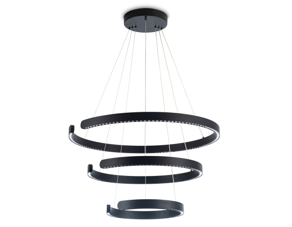 Купить Ambrella Светильник подвесной светодиодный FL5888/3 BK черный 90W 3000K/4200K/6400K D800/600/400*1200 (без ПДУ)