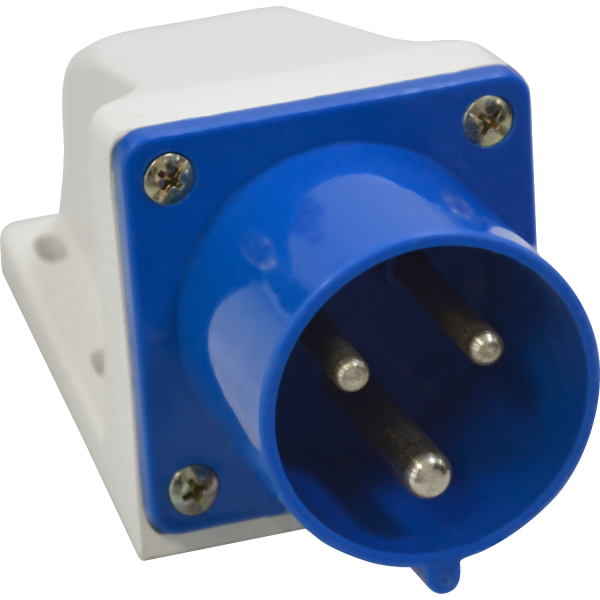 КЭАЗ Вилка для монтажа на поверхность 523-32А-6h-220AC-2P+PE-IP44