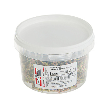 Tech-Krep Саморезы оконные с буром 3,9х25 (500 шт) желтые - ведро мал 116808