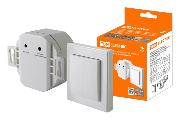 TDM Комплект для беспроводного управления нагрузкой "Умный выключатель" РВ1-М1.1 "Уютный дом" SQ1508-0217