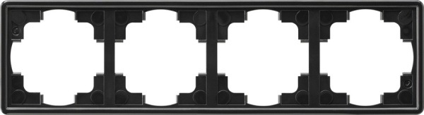 Gira S-Color Черный Рамка 4-ая 021447