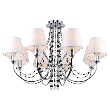 Lussole LGO Металл Хром /  Ткань/стекло Люстра E14 40W LSP-8081