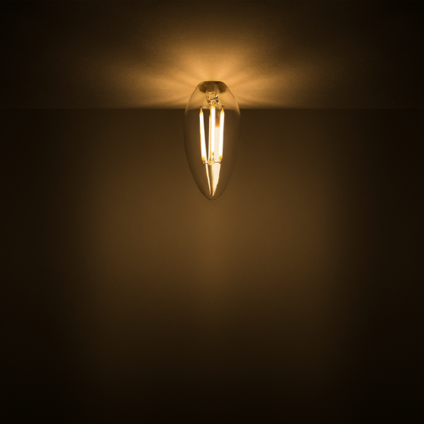 Купить Gauss Лампа Basic Filament Свеча 4,5W 400lm 2700К Е14 LED 1031115