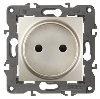 ЭРА 14-2105-04 Elegance Шампань Розетка б/з