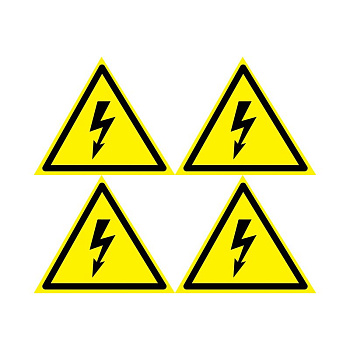 Наклейка знак электробезопасности «Опасность поражения электротоком» 130х130х130 мм 5шт. Rexant 56-0006-3