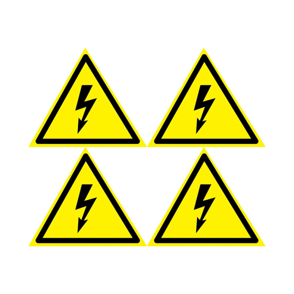 Наклейка знак электробезопасности «Опасность поражения электротоком» 130х130х130 мм 5шт. Rexant 56-0006-3