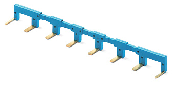 Finder 8-полюсный шинный соединитель синий 02218