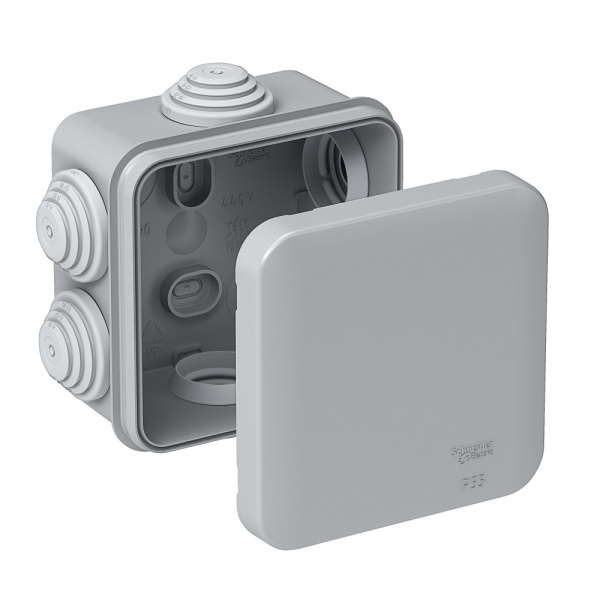 Купить Systeme Electric Коробка распределительная открытой установки 70X70X40, IP55, 6 сальников