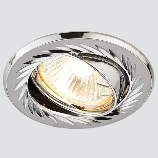 Ambrella Встраиваемый точечный светильник 100A GU/CH черный/хром MR16