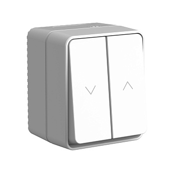 Systeme Electric AtlasDesign Profi54 Наруж Серый Выключатель 2-клавишный для жалюзи, 2хсх.4