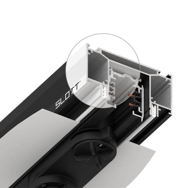 Novotech 135190 NT23 000 белый Интрудер (профиль) для встраивания трёхфазного трека в натяжной потолок, длина 2м IP20