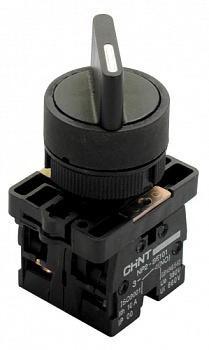 CHINT Переключатель NP2-ED33, 3 положения с фиксацией, 2НО IP40
