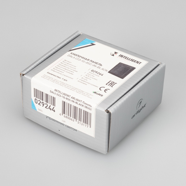Купить Arlight INTELLIGENT Панель DALI-223-1G-8SC-IN-BLACK (BUS) (INTELLIGENT -) 029244