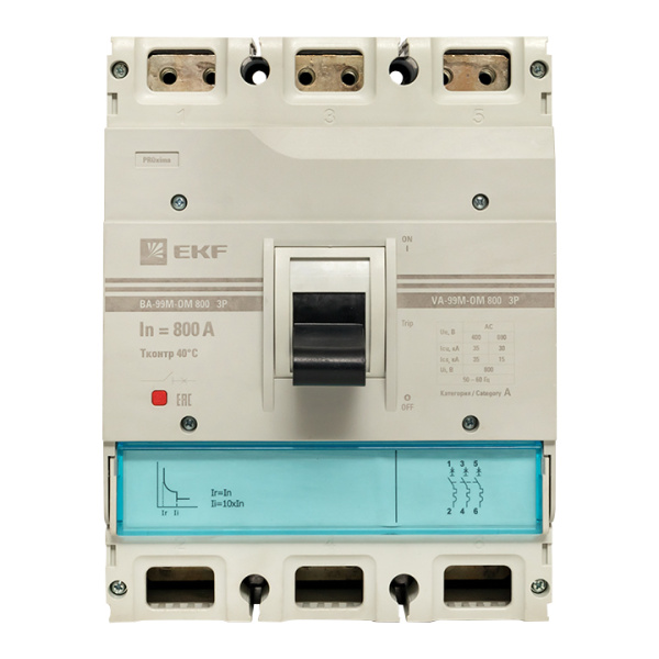 Купить EKF Выключатель автоматический ВА-99М-ОМ 800/800А 3P 35кА PROxima