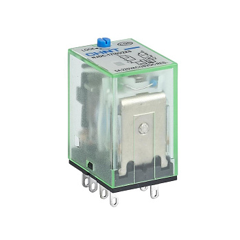 CHINT Промежуточное реле с кнопкой тестирования NJDC-17(D)/2Z 2 конт. с инд. LED 10А DC24В (R)