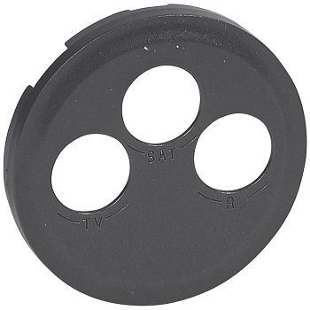 Legrand Celiane2 Графит Накладка роз.TV-FM-SAT 067985