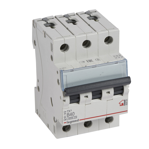 Legrand TX3 Автоматический выключатель 3P 40A (B) 6000 404004