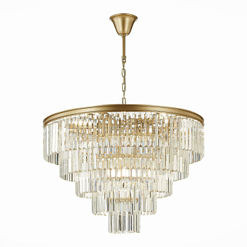 ST LUCE  SL1624.203.15 Люстра подвесная шампань/прозрачный E14 1*40W