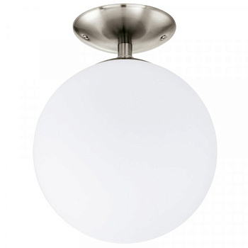 Eglo Светильник потолочный RONDO, 1X60W (E27), Ø250, опаловый, белый 91589 Eglo Светильник потолочный RONDO, 1X60W (E27), Ø250, опаловый, белый 91589