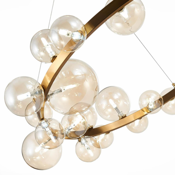 Купить ST Luce SL1165.303.24 Светильник подвесной Бронза/Коньячный G4 24*3W