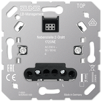 JUNG 1720NE 2-х проводная вставка-спутник