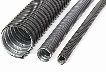 ЗЭТАРУС Металлорукав в ПВХ-изоляции Р3-ЦП нг LS 20  (50м/уп) черный zeta44605