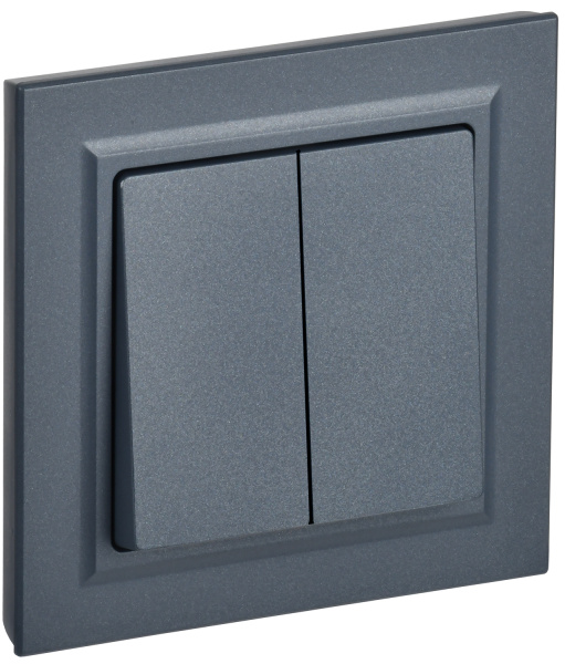 IEK BRITE Маренго Выключ. 2-кл. 10А в сборе ВСР10-2-0-БрМ