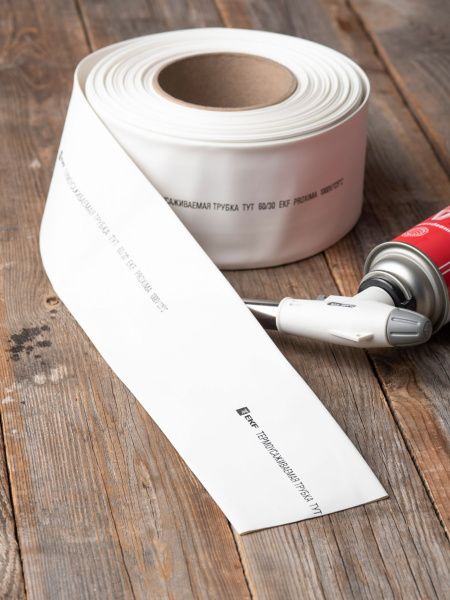 Купить EKF PROxima Термоусаживаемая трубка ТУТ нг 60/30 белая рулон