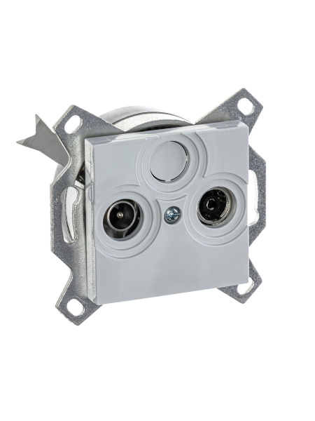 Купить ABB EPJ Levit серый / белый Розетка TV-R, оконечная, серый 2CHH083503A6016