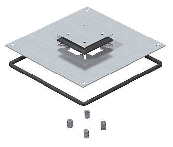 OBO Bettermann Крышка монтажного основания UZD250-3 для Telitank 282x282x4 мм (сталь) 7400613