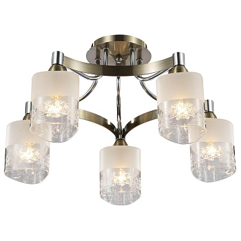 Freya Modern Tasmania Бронза Антик Потолочный светильник E14 40W FR5475CL-05CH