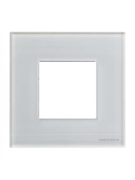 Купить ABB NIE Zenit Стекло белое Рамка 1-я 2 мод 2CLA227100N3001