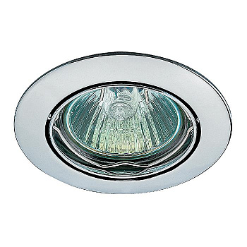 Novotech 369101 NT09 266 хром Встраиваемый ПВ светильник GX5.3 50W 12V CROWN