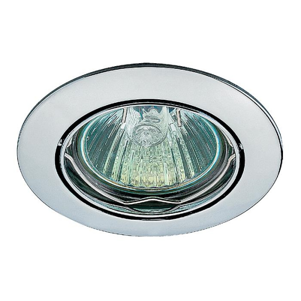 Novotech 369101 NT09 266 хром Встраиваемый ПВ светильник GX5.3 50W 12V CROWN Novotech 369101 NT09 266 хром Встраиваемый ПВ светильник GX5.3 50W 12V CROWN