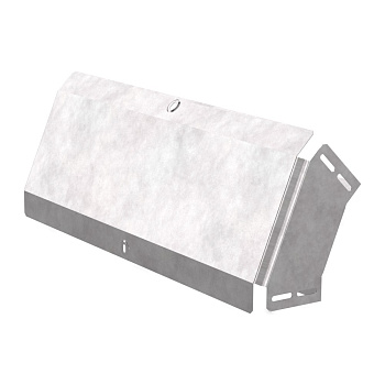 Промрукав Угол вертикальный внешний 45 градусов с крышкой Стандарт 600х100 PR16.0582