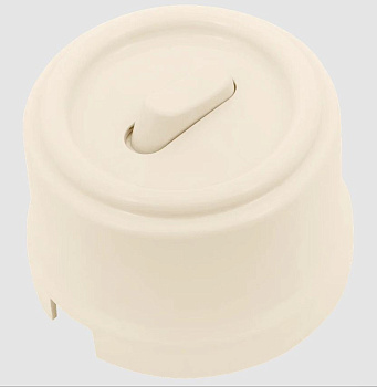 BIRONI Лизетта Пластик Песочное золото Выключатель 1-кл (клавишный) B1-220-24