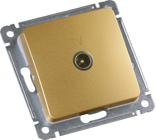 Hegel Мастер внутр Золото РСТВ-401-07 Розетка телевизионная оконечная, механизм