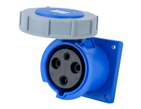 Dekraft Розетка для скрытой проводки 2Р+РЕ 125А 220В IP67 РЩ-103