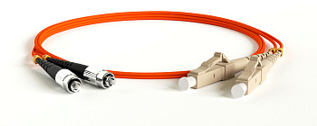 Hyperline FC-D2-50-FC/PR-LC/PR-H-15M-LSZH-OR Патч-корд волоконно-оптический (шнур) MM 50/125, FC-LC, 2.0 мм, duplex, LSZH, 15 м 247603