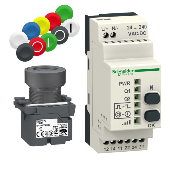 Купить SE XB5 Комплект приемник и беспроводная кнопка AC/DC XB5RFA02