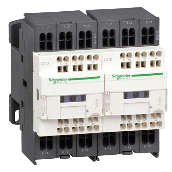 SE Contactors D Контактор реверсивный 3Р 9A, НО+НЗ, 24В DС, пружинный зажим (LC2D093BD) SE Contactors D Контактор реверсивный 3Р 9A, НО+НЗ, 24В DС, пружинный зажим (LC2D093BD)
