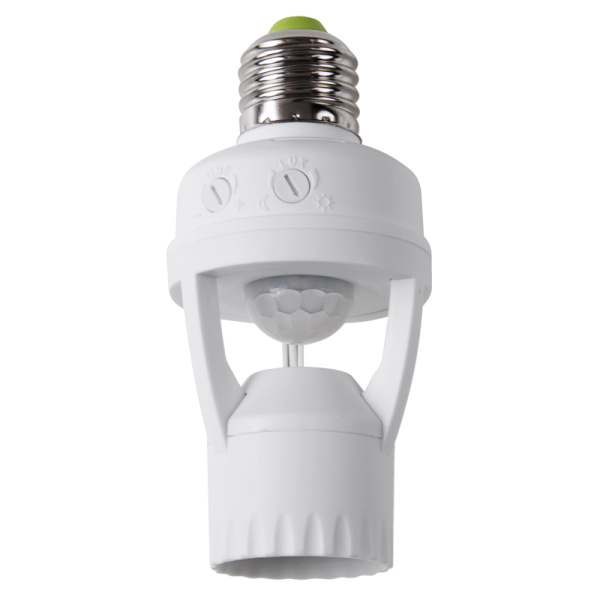 Датчик движения в патрон E27 ДДП 01,360°,60Вт,10-2000Лк,7 м,10-300 сек. Rexant 11-9203