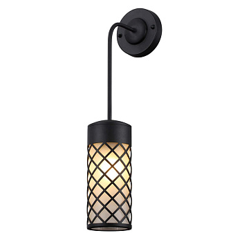 Odeon Light 4834/1W NATURE ODL21 567 черный/стекло Ландшафтный настенный светильник E27 1*60W IP44 DUNES